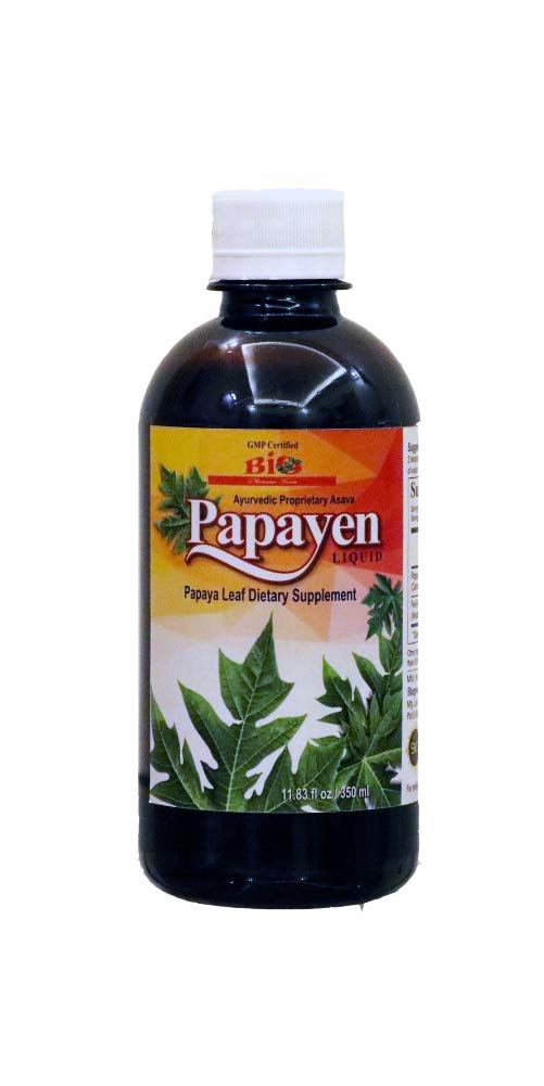 Botella de Papayen suplemento líquido de hoja de papaya fermentada
