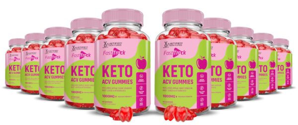Version 1.0.0 Paquete de 10 Fast Track Keto ACV Gummies vinagre manzana