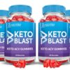 Paquete 10 Keto Blast Gummies ACV gomitas veganas sabor granada con B12