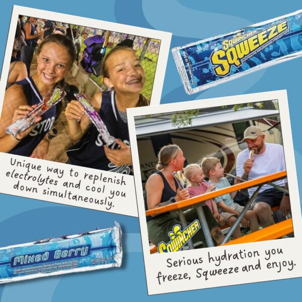 Paquete de 10 pops congelados Sqwincher para hidratación