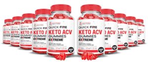 Paquete 10 Quick Fire Keto ACV gomitas extreme 2000mg