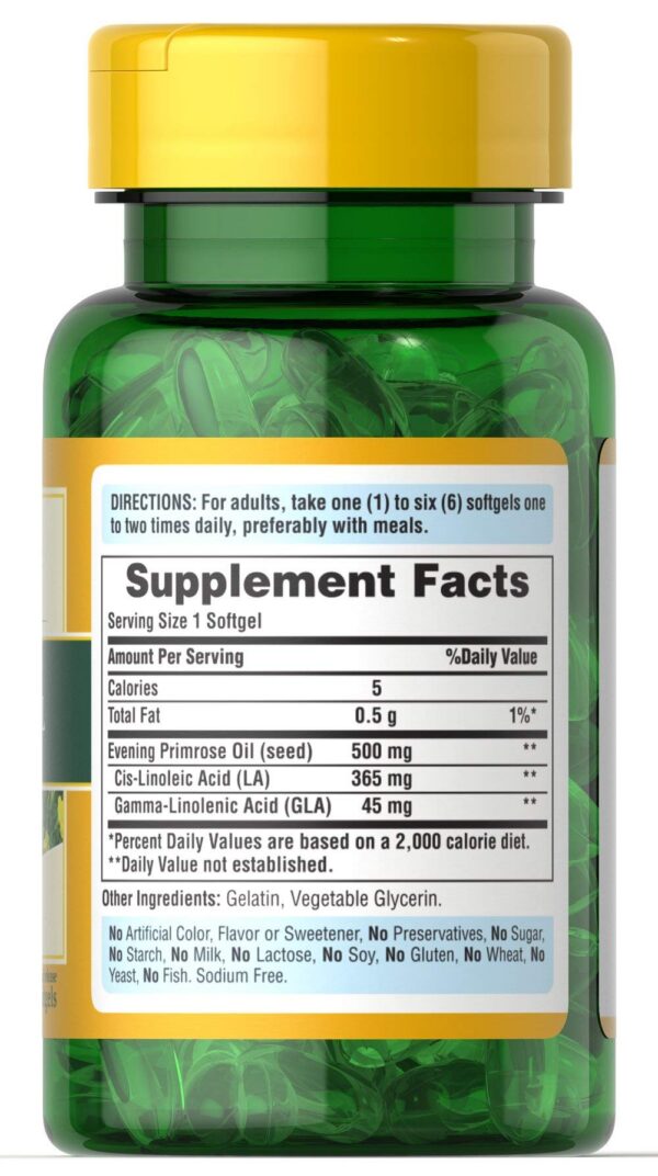 Paquete de 100 Cápsulas Aceite de Onagra Puritan's Pride