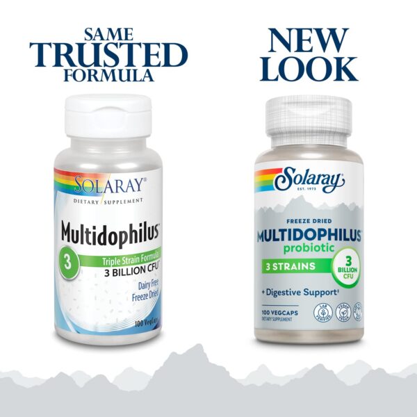 Version 1.0.0 Paquete de 100 cápsulas probiótico Solaray Multidophilus