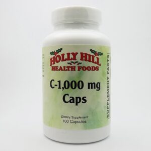 Paquete de 100 cápsulas de vitamina C 1000mg Holly Hill