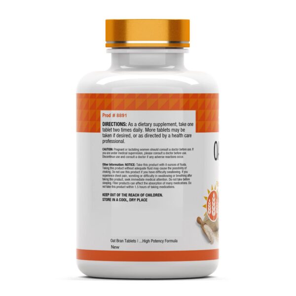 Version 1.0.0 Paquete 100 tabletas salvado de avena tnvitamins alta resistencia transporte