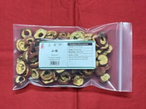 Paquete 100 gramos de fruto de espino Shan Zha Crataegi natural