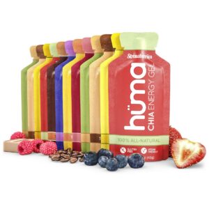 Paquete variado de 12 geles energéticos Huma Chia para resistencia
