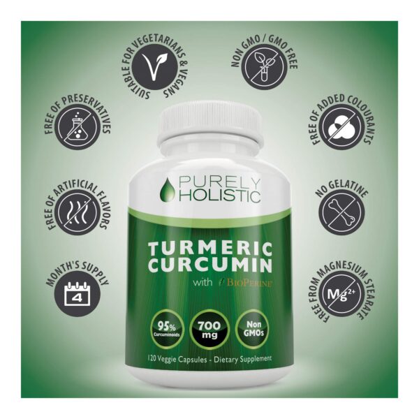 Version 1.0.0 Suplemento Purely Holistic vitamina c y cúrcuma paquete completo