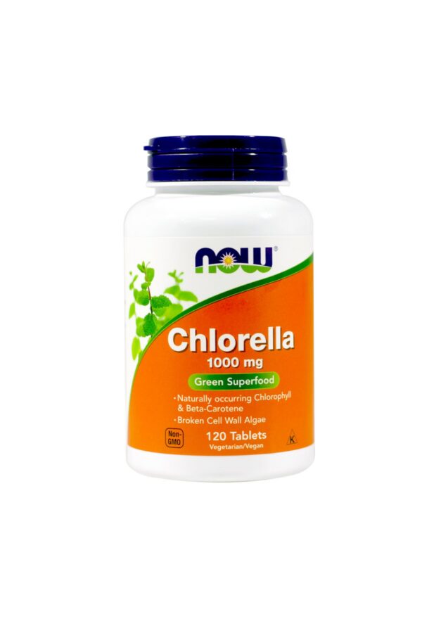 Version 1.0.0 Paquete de 120 tabletas de chlorella natural NOW Foods