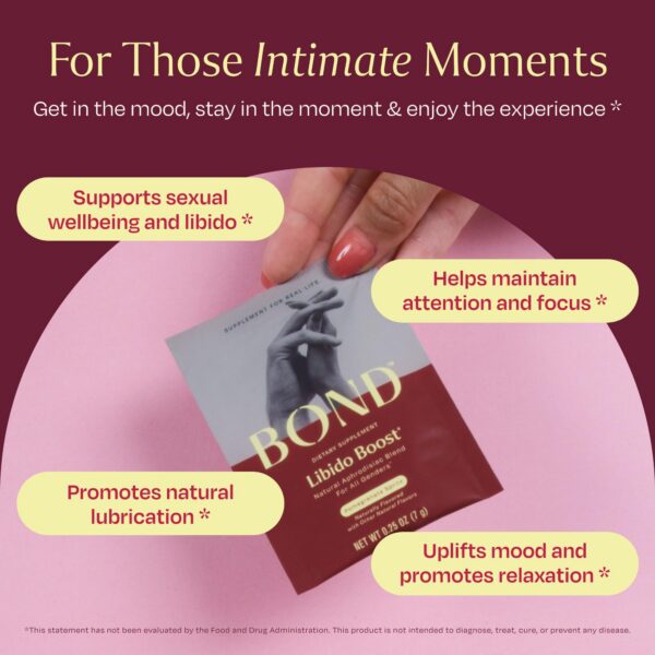 Paquete de 14 sobres BOND libido boost natural