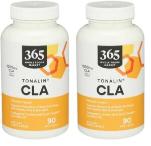 Version 1.0.0 Paquete de 2 botellas 365 Whole Foods Tonalin CLA 1300Mg 90 softgels