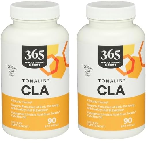 Version 1.0.0 Paquete de 2 botellas 365 Whole Foods Tonalin CLA 1300Mg 90 softgels