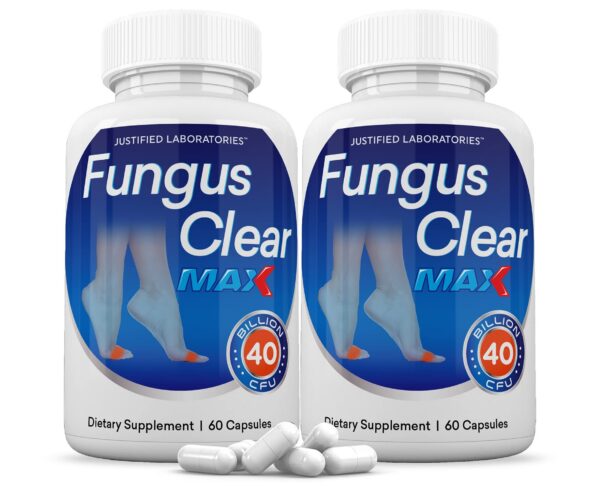 Paquete 2 Fungus Clear Max probiótico 40 mil millones cfu