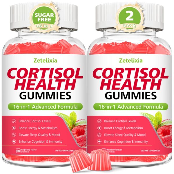 Paquete de 2 gominolas Zetelixia cortisol sabor frambuesa