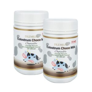 Paquete de 2 Hi Well Calostro Premium Leche Chocolate 150 tabletas