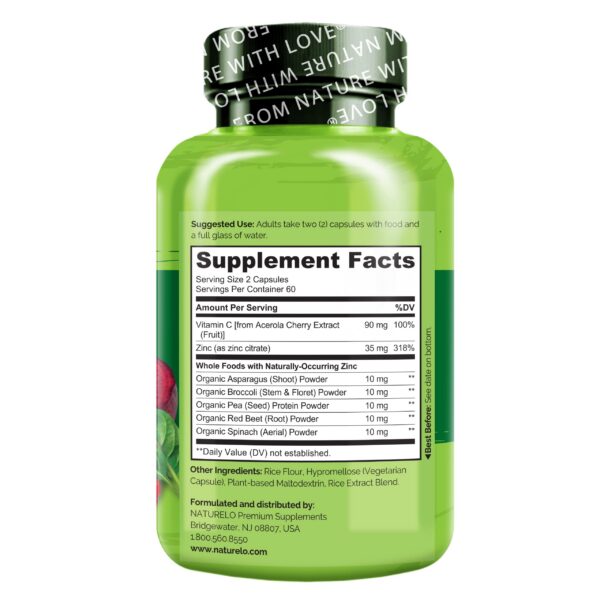 Paquete de 2 NATURELO Zinc Vegano