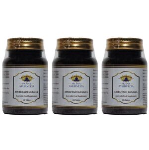 Paquete de 3 AMRUTADI GUGGULU fórmula ayurvédica tradicional
