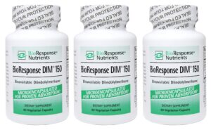 Paquete de 3 Bioresponse DIM 150 con 60 cápsulas cada uno