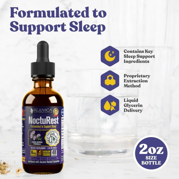 NoctuRest fórmula natural para dormir con valeriana y melatonina