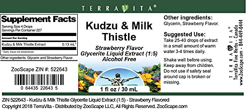 Paquete de tres extractos líquidos de Kudzu y Cardo mariano TerraVita