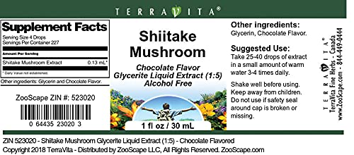 Paquete de 3 extractos de Shiitake sabor chocolate TerraVita
