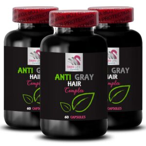ANTI GRAY HAIR COMPLEX cápsulas anticanas 3 frascos 180 cápsulas
