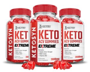 Version 1.0.0 Paquete de 3 gomitas Keto ACV extreme 2000mg Justified Laboratories