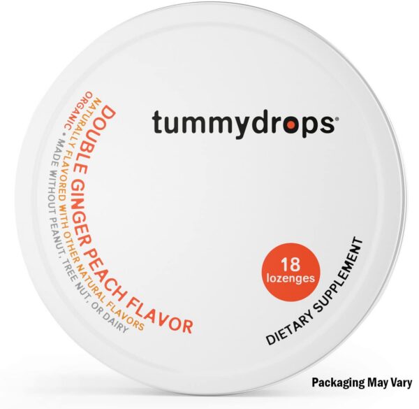 Paquete de 3 latas de pastillas orgánicas de jengibre Tummydrops