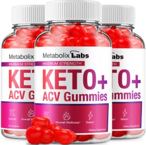 Paquete 3 Metabolix Labs Keto ACV Gummies 180 gomas