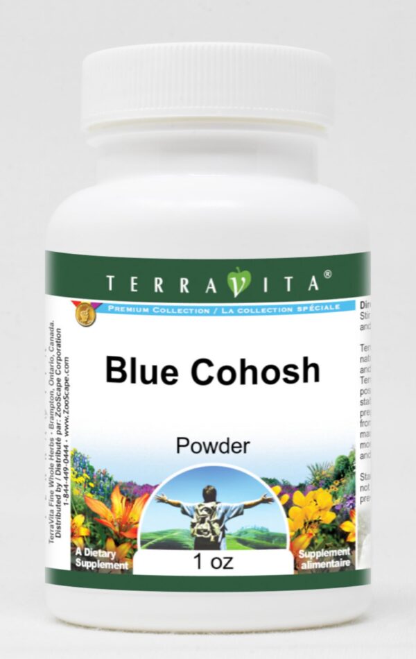 Version 1.0.0 Paquete de 3 polvo Blue Cohosh TerraVita 1 oz