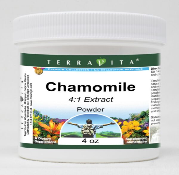 Paquete 3 polvo manzanilla 4:1 TerraVita 4 oz sin rellenos