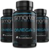 Version 1.0.0 Paquete de 3 frascos Smarter Omega 3 aceite de pescado 180 cápsulas