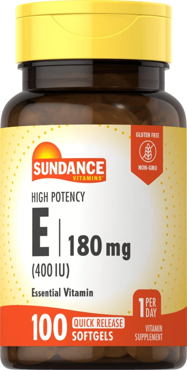 Paquete de 3 Sundance vitaminas Vitamina E 400IU 100 softgeles