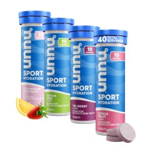 Paquete de 4 tubos Nuun Sport tabletas hidratación electrolitos