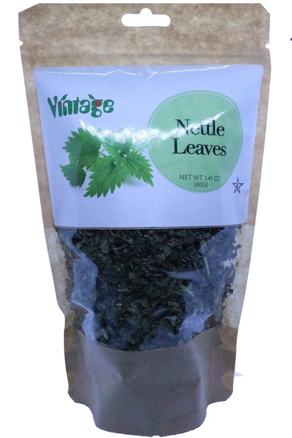 Paquete de 40 gramos hojas secas de ortiga Vintage para té