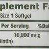 Version 1.0.0 Paquete de 5 biotina 10,000 mcg Nature's Bounty 120 softgels