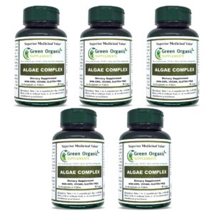 Version 1.0.0 Paquete de 5 cápsulas verdes orgánicas de algas Green Organic Supplements