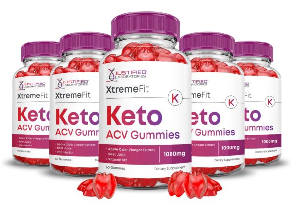 Paquete de 5 gomitas Xtreme Fit Keto ACV sabor manzana
