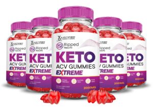 Paquete 5 Ripped Results Keto ACV Gummies 2000mg