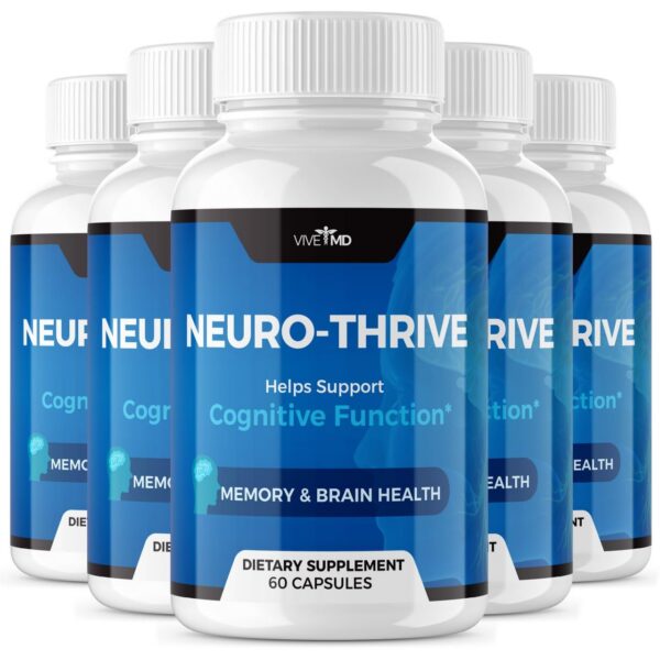 Paquete 5 suplementos cerebrales VIVE MD Neuro Thrive