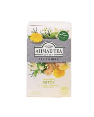 Version 1.0.0 Paquete de 6 Ahmad Tea Detox té herbal 20 bolsitas cada uno