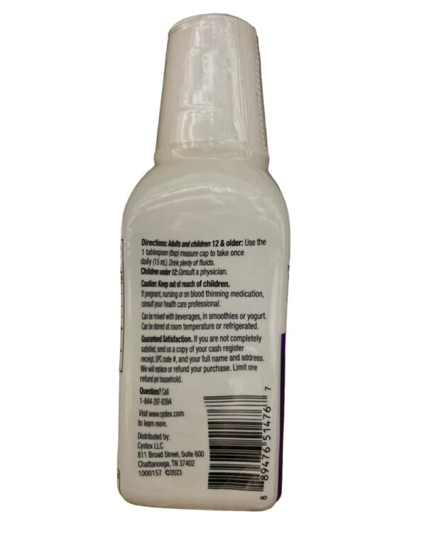 Cystex suplemento líquido de arándano para función urinaria normal