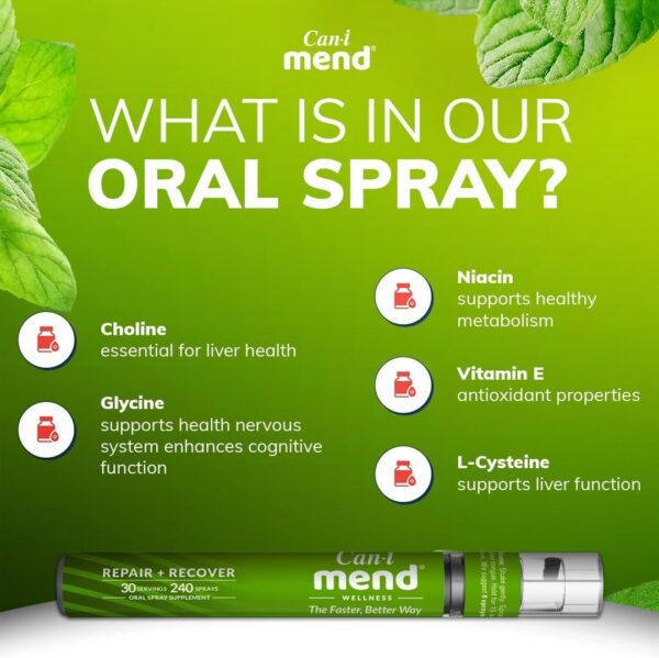 Version 1.0.0 Paquete 6 spray rápido Can I Mend post fiesta 180 dosis