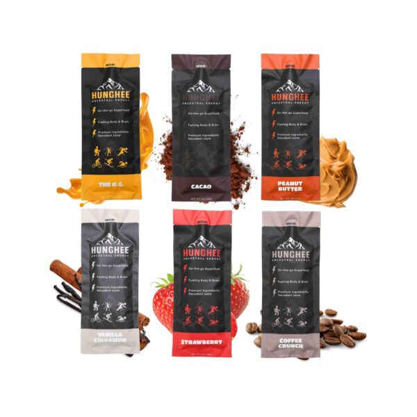 Paquete de 6 unidades energía ancestral Hunghee con ghee y miel