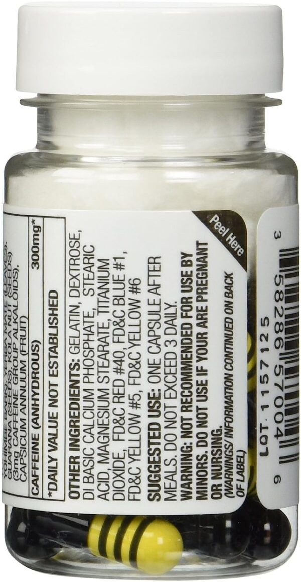 Paquete de 6 Yellow Hornet 120 cápsulas suplemento herbal energético