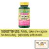 Paquete con 60 cápsulas de suplemento arándano ultra fuerza