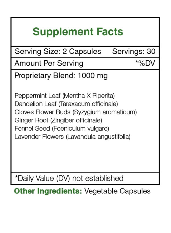 Paquete de 60 cápsulas Intesti Secret para salud intestinal