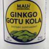 Paquete de 90 cápsulas vegetarianas Ginkgo y Gotu Kola Maui Medicinal Herbs