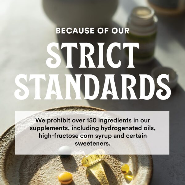 Vista lateral suplemento ácido fólico 365 Whole Foods Market