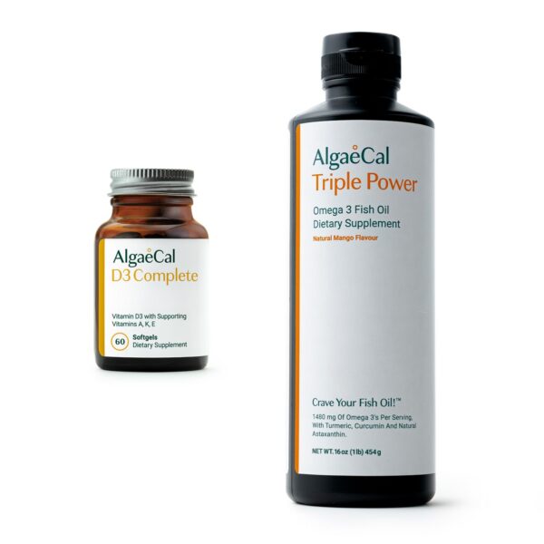 Version 1.0.0 Paquete ALGAECAL vitaminas D3, K2, A, E y Omega-3